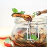 Фотография рецепта Маринованные цукини с чесноком и мятой Zucchini a Scapece автор Masha Potashova