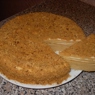 Фотография рецепта Медовый торт с арахисом автор Татьяна Федянина