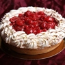 Фотография рецепта Миндальный пирог с малиной и взбитыми сливками автор maximsemin