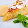 Фотография рецепта Миндальный пирог с персиками автор Masha Potashova