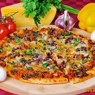 Фотография рецепта Мясная пицца с грибами и красным луком автор Екатерина Симова