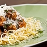 Фотография рецепта Мясные шарики с базиликом и спагетти автор maximsemin