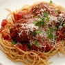 Фотография рецепта Мясные шарики со спагетти в томатном соусе автор Галя Николаева