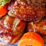 Фотография рецепта Мясо курицы с травами и глазированной морковью автор Инна Набокова