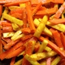 Фотография рецепта Морковь и пастернак глазированные в имбирномедовом соусе с куркумой автор Наргиз  Сафарова