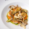 Фотография рецепта Морковное пюре с гребешками и вешенками автор Еда