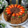 Фотография рецепта Морковный торт с грецкими орехами и кленовым сиропом автор Алексей Гордила