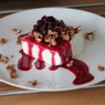 Фотография рецепта Мороженое с орехами и вишневым вареньем автор Андрюс