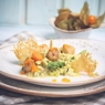 Фотография рецепта Морской гребешок с овощным ризотто и пармезаном автор Arina Gerasimova