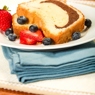 Фотография рецепта Мраморный пирог с ягодным соусом автор Masha Potashova