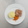 Фотография рецепта Мраморный сом с рыбным картофельным пюре и маринадом автор Вера Же