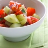 Фотография рецепта Огуречный салат с помидорами и портулаком автор Masha Potashova