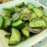 Фотография рецепта Огуречный салат с красным луком укропом и сметаной погречески автор Olga Shoo