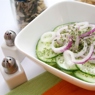 Фотография рецепта Огуречный салат с красным луком укропом и сметаной погречески автор Masha Potashova