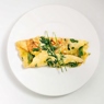 Фотография рецепта Омлет с зеленым луком и зеленым сыром автор Еда