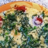 Фотография рецепта Омлет в микроволновке с зеленью и тертым сыром автор Татьяна Петрухина