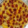 Фотография рецепта Ореховый пирог с персиками и малиной автор Ananasser
