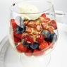 Фотография рецепта Ореховый сабайон с ягодами и мороженым автор Еда