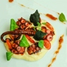 Фотография рецепта Осьминог в соусе из черного перца с картофельным пюре автор Дмитрий Еремеев