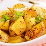 Фотография рецепта Острые печеные картофельные дольки автор Masha Potashova