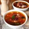 Фотография рецепта Острый мясной суп с томатом в микроволновой печи автор Anita Ggdf