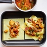 Фотография рецепта Открытая лазанья с белыми грибами и оливками автор Радость приготовления