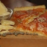 Фотография рецепта Открытый пирог с помидорами тимьяном и сыром автор Светлана Горелова