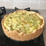 Фотография рецепта Открытый пирог с сыром и лукомпореем автор Aurora Kaldwin