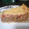 Фотография рецепта Открытый мясной пирог из картофельного теста автор Катеринка Кисельникова