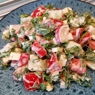 Фотография рецепта Овощной салат с сыром сулугуни автор Лоскутова Марианна