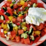 Фотография рецепта Овощной салат со сметаной автор Лоскутова Марианна