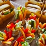 Фотография рецепта Овощные палочки с хумусом автор Bankatering
