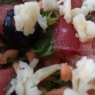Фотография рецепта Овощной салат с маслинами и сыром автор Елси 