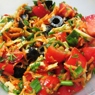 Фотография рецепта Овощной салат с маслинами и сыром автор Татьяна Петрухина