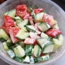 Фотография рецепта Овощной салат со сметаной и зеленью автор Татьяна Петрухина
