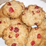 Фотография рецепта Овсяное печенье с клюквой и грецкими орехами автор Ирина