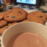 Фотография рецепта Овсяное печенье с шоколадом и вишней автор Dina Marchenko