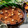 Фотография рецепта Паэлья с мидиями креветками и ракушками автор Еда