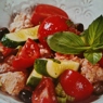 Фотография рецепта Панцанелла с маслинами автор Елена