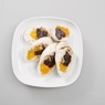 Фотография рецепта Паровой куриный рулет с мандаринами и черносливом автор Елена Гнедовская
