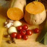Фотография рецепта Паста капеллини с тыквой и помидорами черри автор Мария Сурова