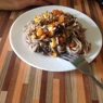 Фотография рецепта Паста с грибами кукурузой и перцами автор Таня Гурова