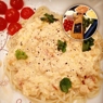 Фотография рецепта Паста с креветками и семгой автор Artemy Romanov