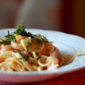 Фотография рецепта Паста с креветками в имбирносливочном соусе автор Loger