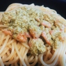 Фотография рецепта Паста с креветками в сливочном песто автор Кристина Небова