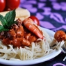 Фотография рецепта Паста с морепродуктами в томатном соусе автор Анастасия Мирославская