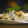 Фотография рецепта Паста в сливочном соусе с шампиньонами автор Irina