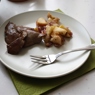 Фотография рецепта Печень кролика с яблочным чатни автор Reedycat