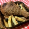 Фотография рецепта Печеная голень индейки с пряностями грушей и черносливом автор Nina Kharebashvili