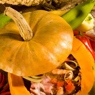 Фотография рецепта Печеная тыква с тушеным мясом автор Masha Potashova